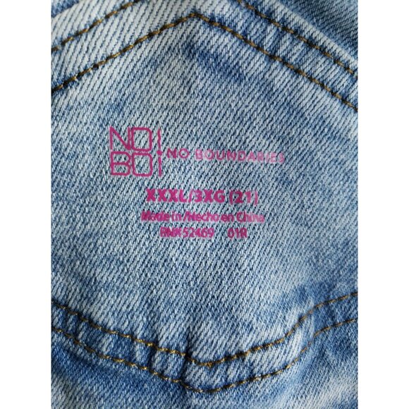 NoBo Overalls Juniors Size XXXL/21 Destroyed Stretch - Picture 6 of 8